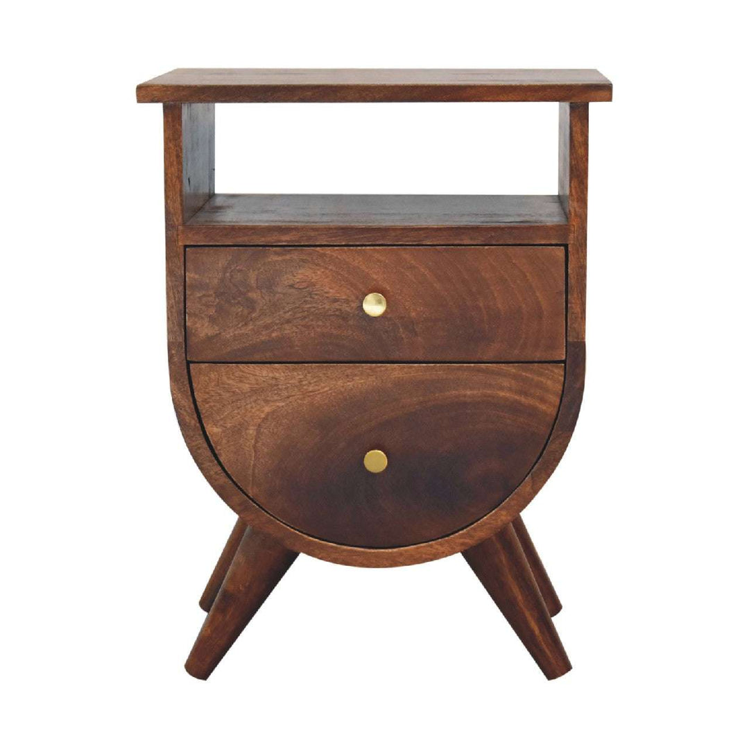 Split Chestnut Bedside - Smiddy Furniture