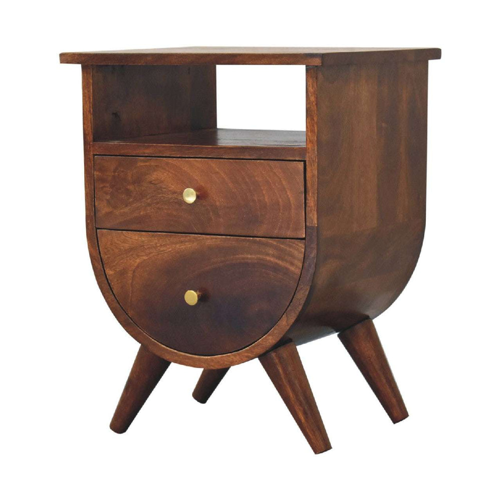 Split Chestnut Bedside - Smiddy Furniture