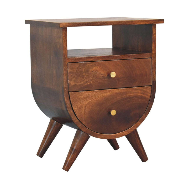 Split Chestnut Bedside - Smiddy Furniture