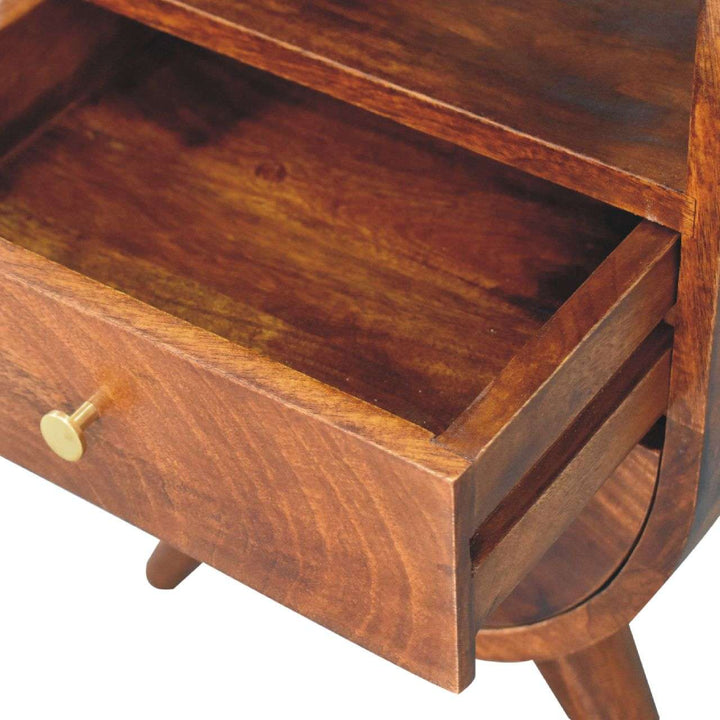 Split Chestnut Bedside - Smiddy Furniture