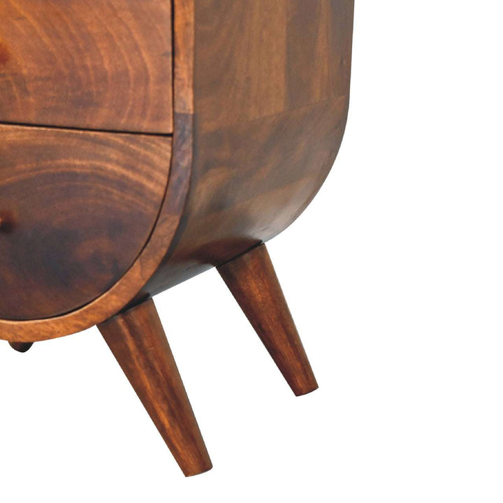 Split Chestnut Bedside - Smiddy Furniture