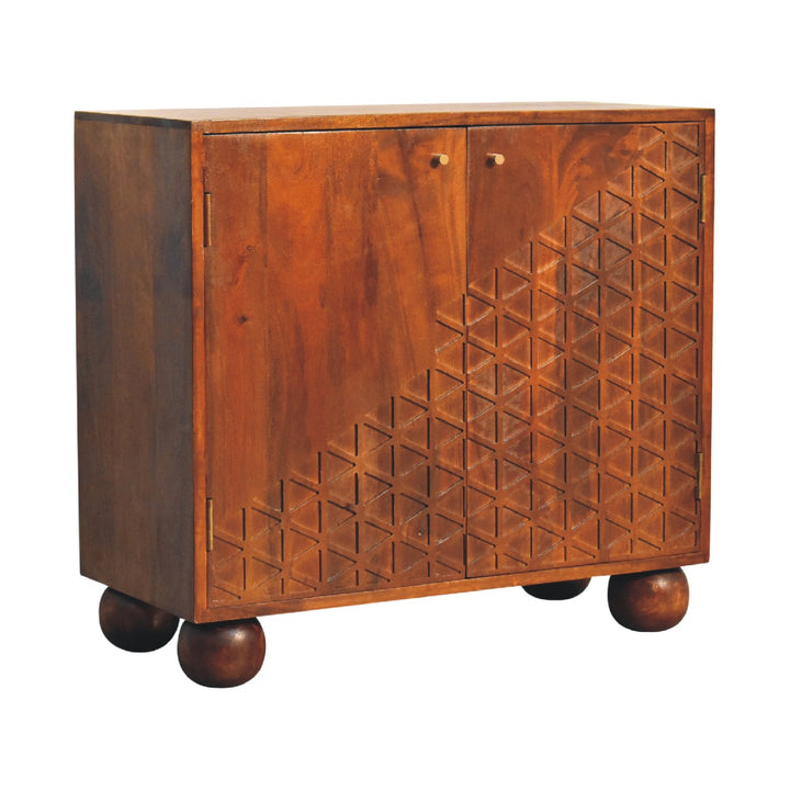 Chestnut Dice Cabinet - Smiddy Furniture