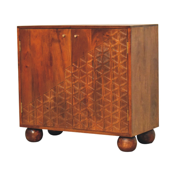 Chestnut Dice Cabinet - Smiddy Furniture