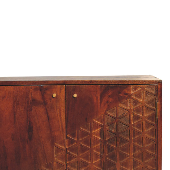 Chestnut Dice Cabinet - Smiddy Furniture