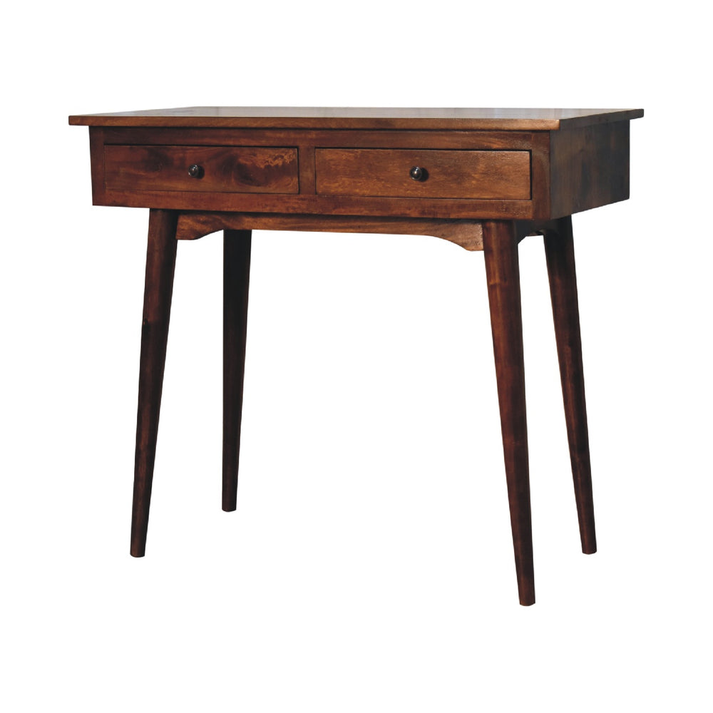 Chestnut Hallway 2 Drawer Console Table - Smiddy Furniture