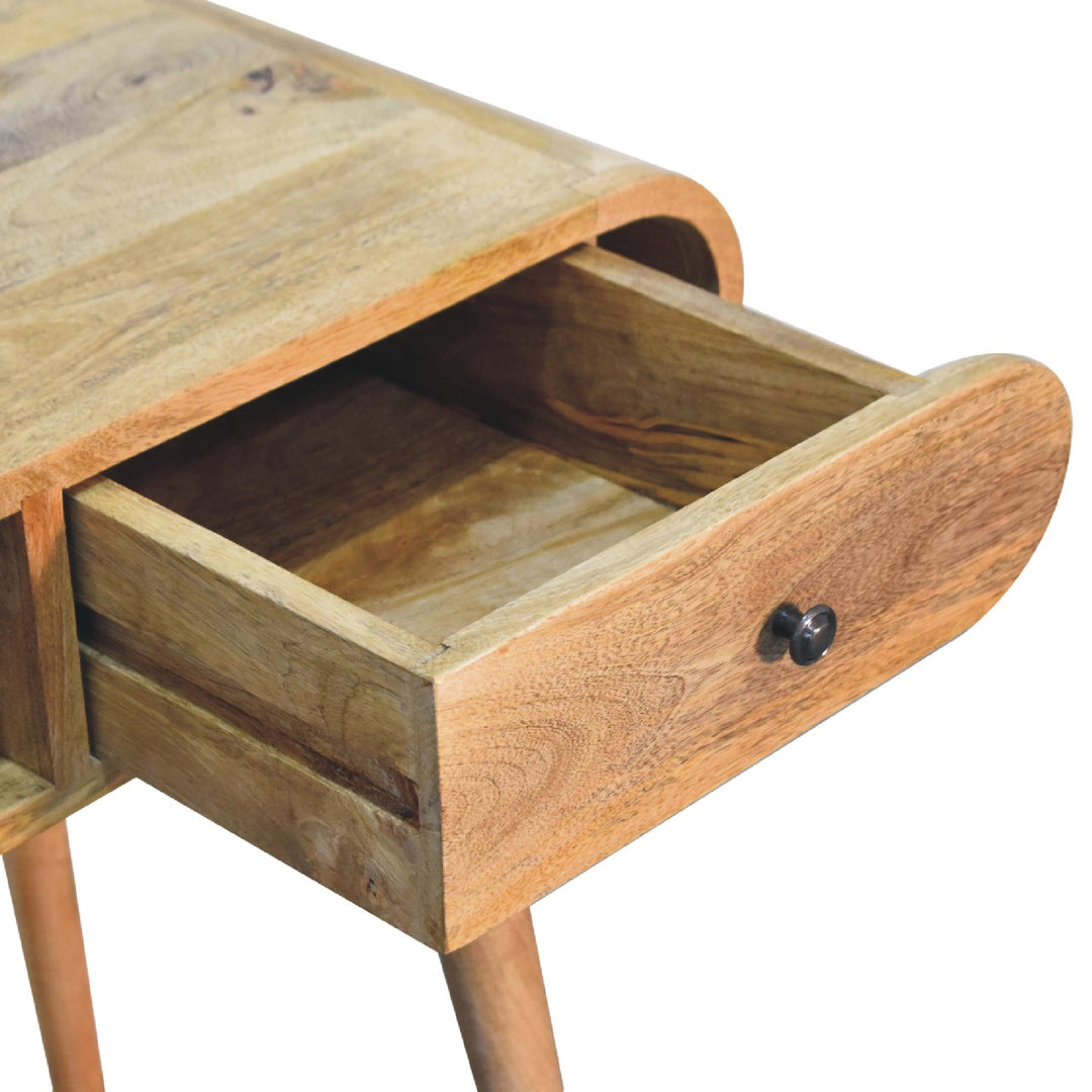 Curved Chestnut Writing Desk - Smiddy Furniture