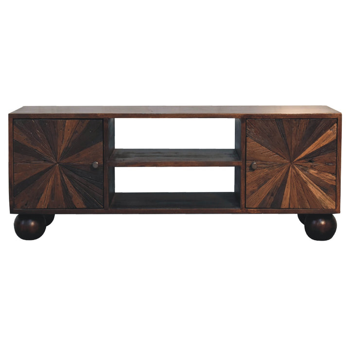 Sunrise Ball Walnut TV Unit - Smiddy Furniture