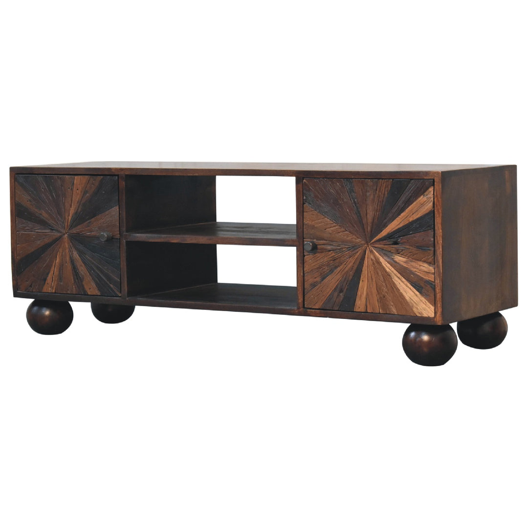 Sunrise Ball Walnut TV Unit - Smiddy Furniture