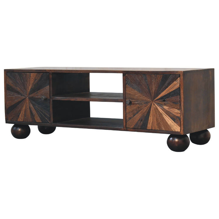 Sunrise Ball Walnut TV Unit - Smiddy Furniture