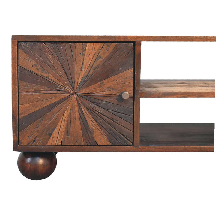 Sunrise Ball Walnut TV Unit - Smiddy Furniture