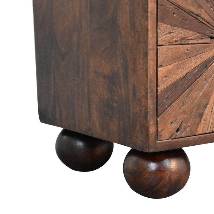 Sunrise Ball Walnut TV Unit - Smiddy Furniture
