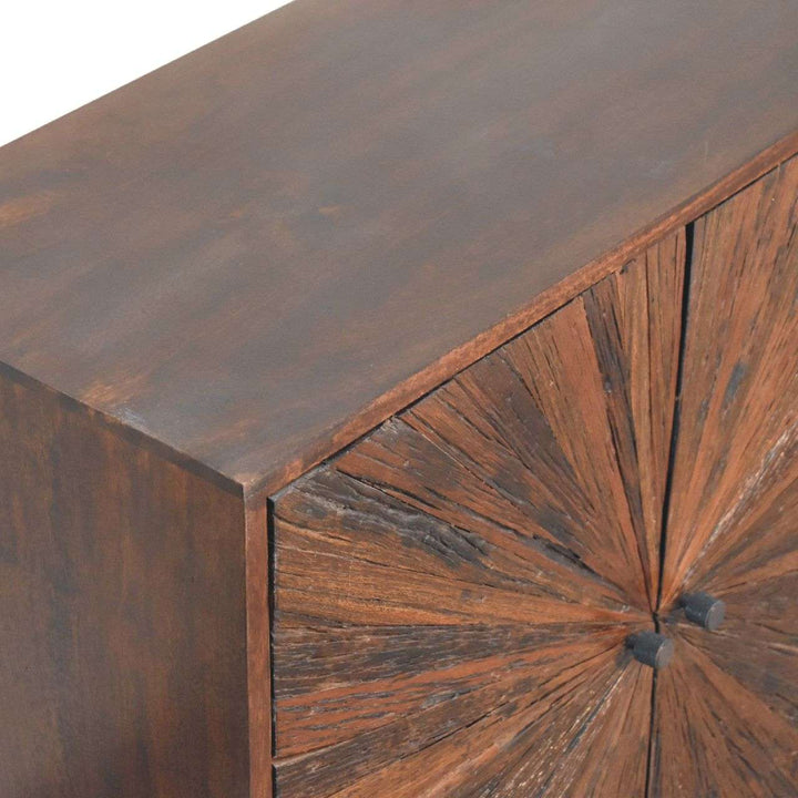Sunrise Ball Walnut Cabinet - Smiddy Furniture
