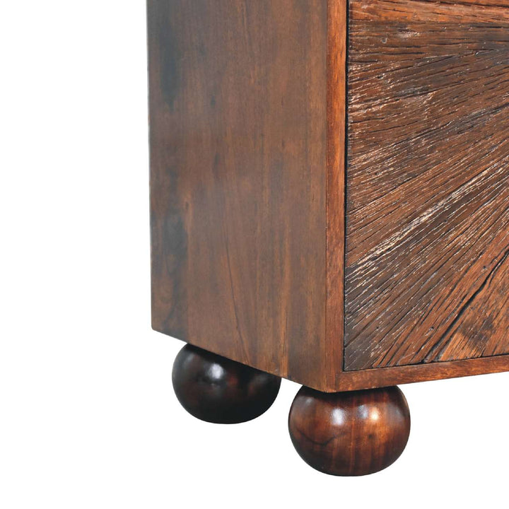 Sunrise Ball Walnut Cabinet - Smiddy Furniture
