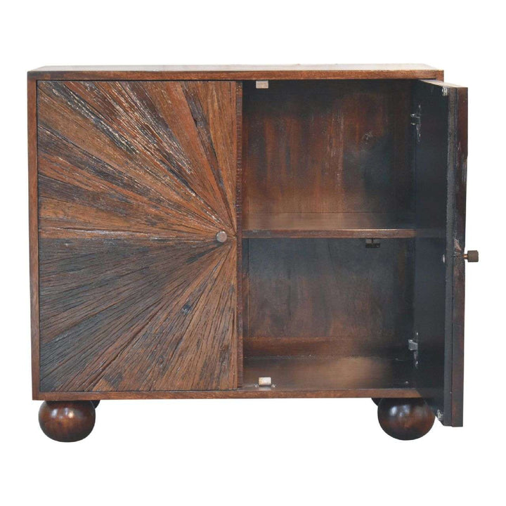 Sunrise Ball Walnut Cabinet - Smiddy Furniture