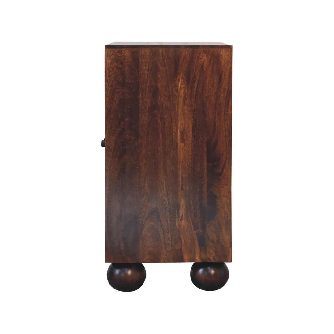 Sunrise Ball Walnut Cabinet - Smiddy Furniture