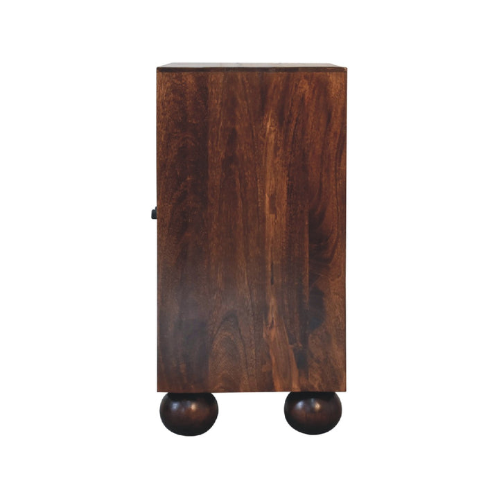 Sunrise Ball Walnut Cabinet - Smiddy Furniture