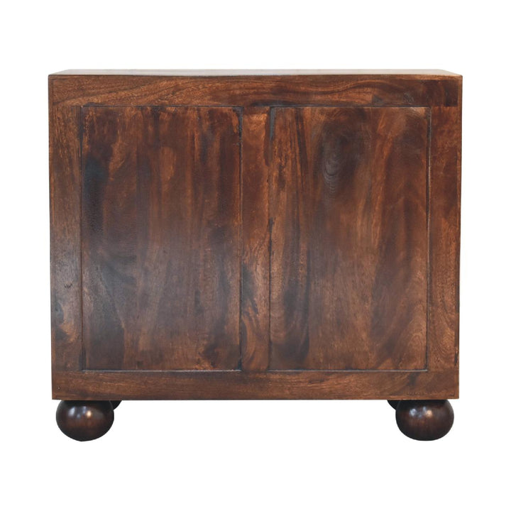 Sunrise Ball Walnut Cabinet - Smiddy Furniture