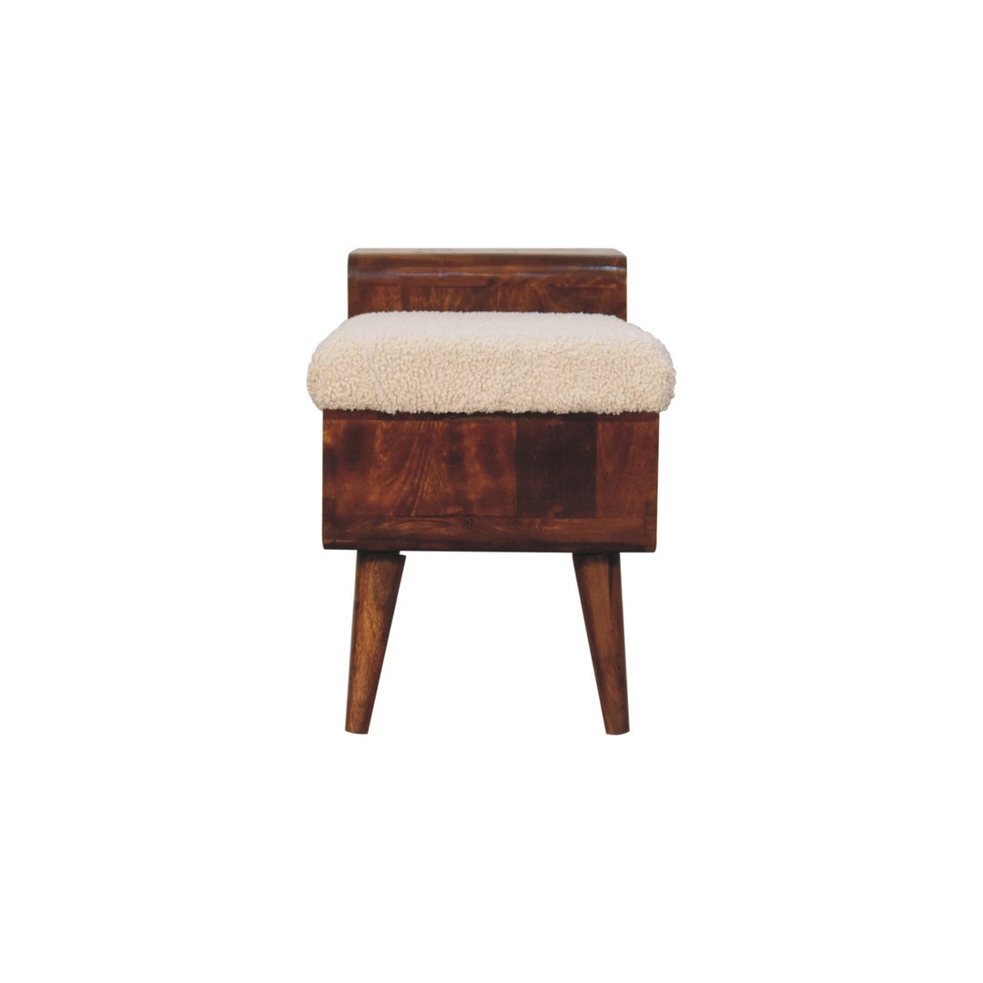 Boucle Carved Chestnut Telephone Table - Smiddy Furniture