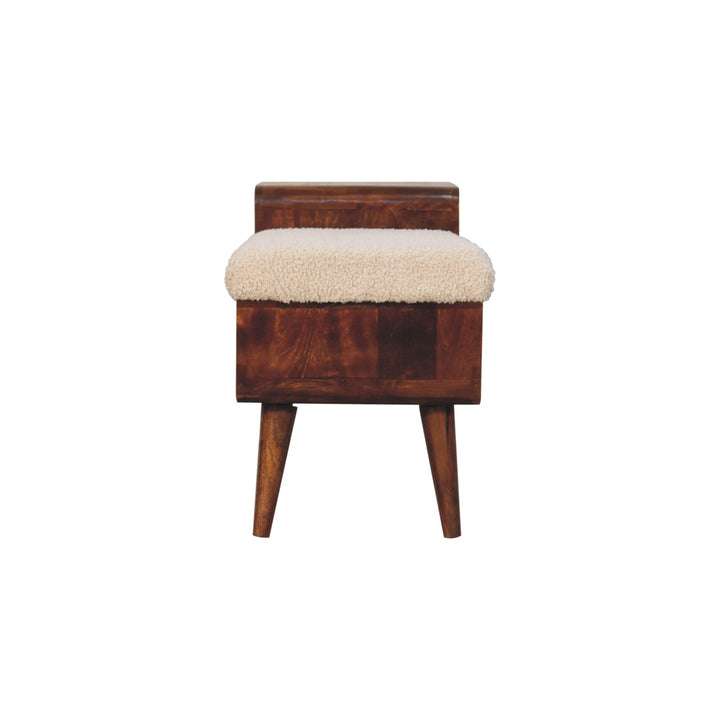 Boucle Carved Chestnut Telephone Table - Smiddy Furniture