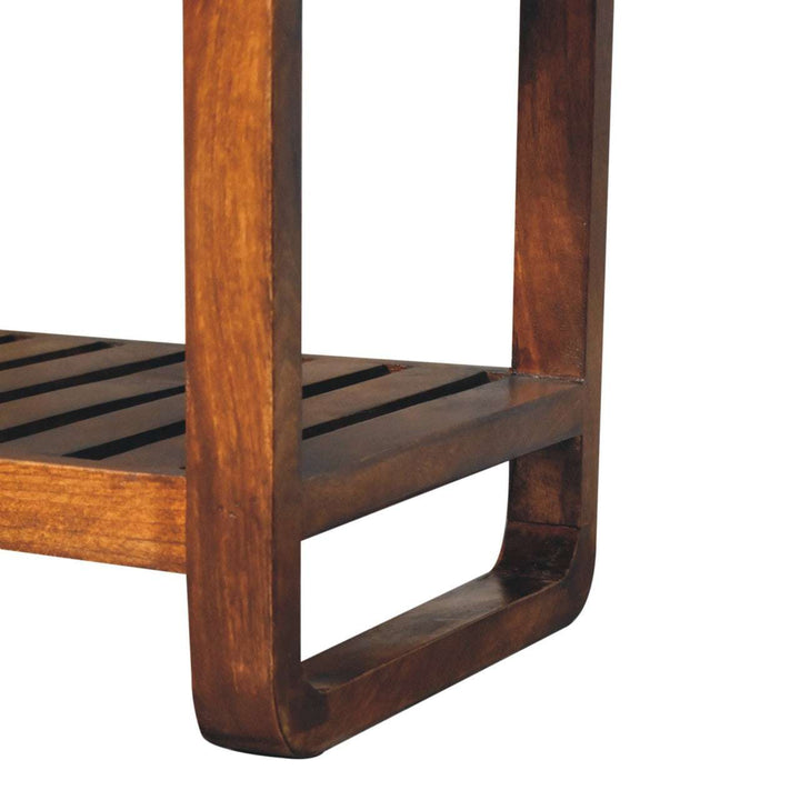 Small Buffalo Slatted Hallway Bench - Smiddy Furniture