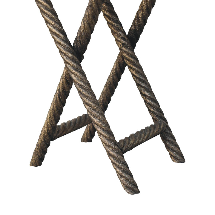 Metallic Rope Side Table - Smiddy Furniture