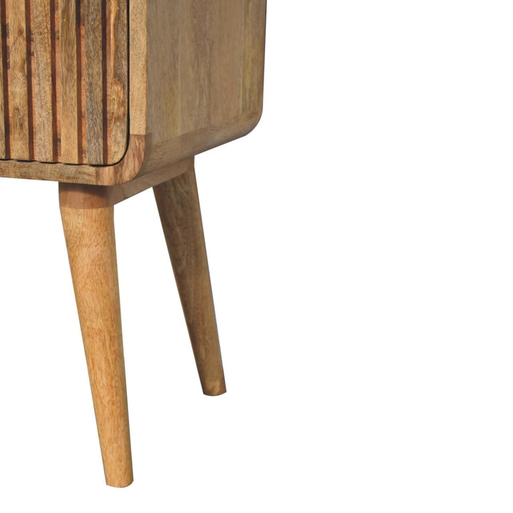 T - bar Ridged Bedside - Smiddy Furniture
