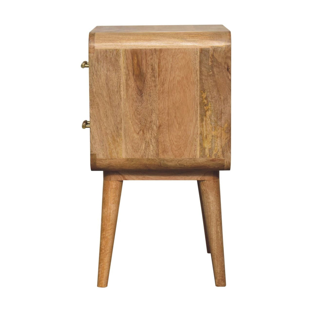 T - bar Ridged Bedside - Smiddy Furniture