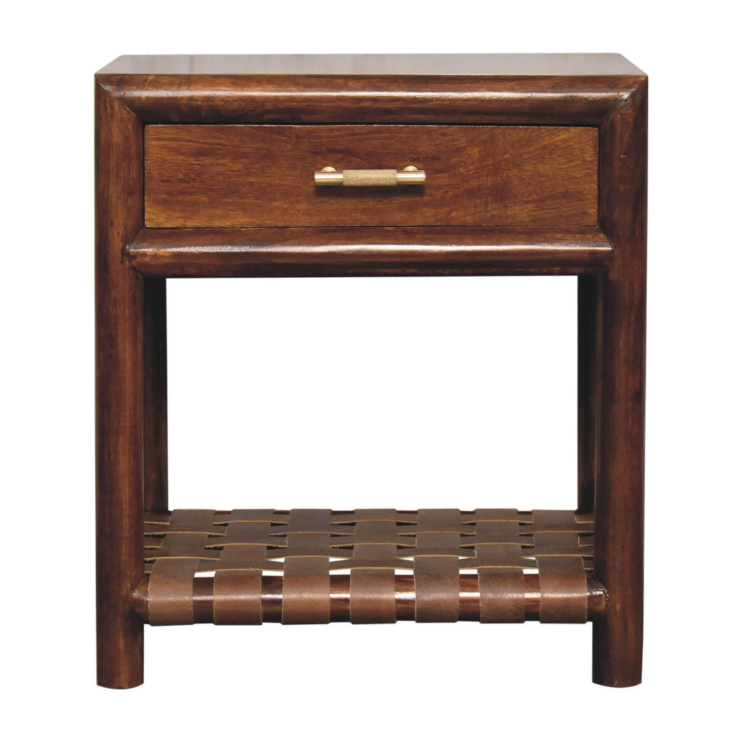 Chestnut T-Bar Bedside-Smiddy Furniture