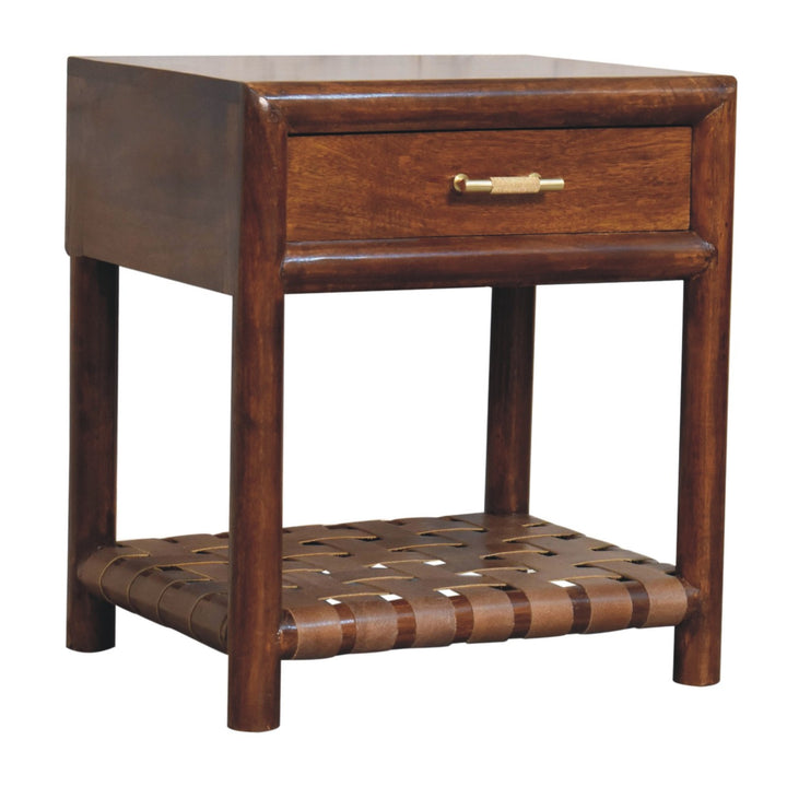 Chestnut T-Bar Bedside-Smiddy Furniture