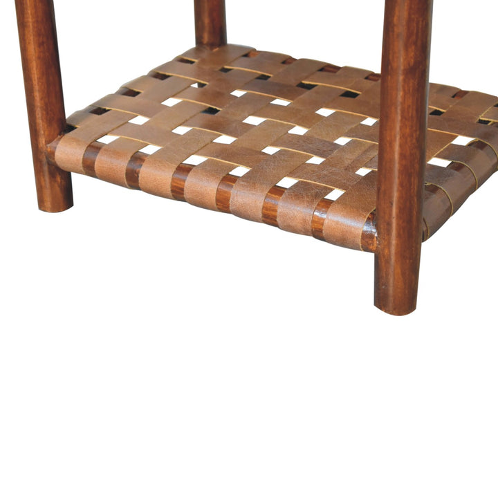 Chestnut T-Bar Bedside-Smiddy Furniture