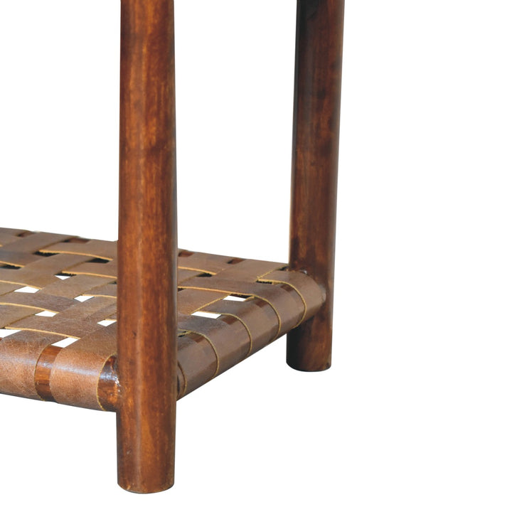 Chestnut T-Bar Bedside-Smiddy Furniture