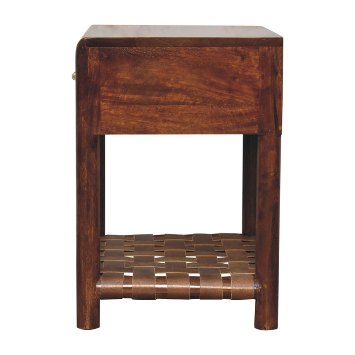 Chestnut T-Bar Bedside-Smiddy Furniture