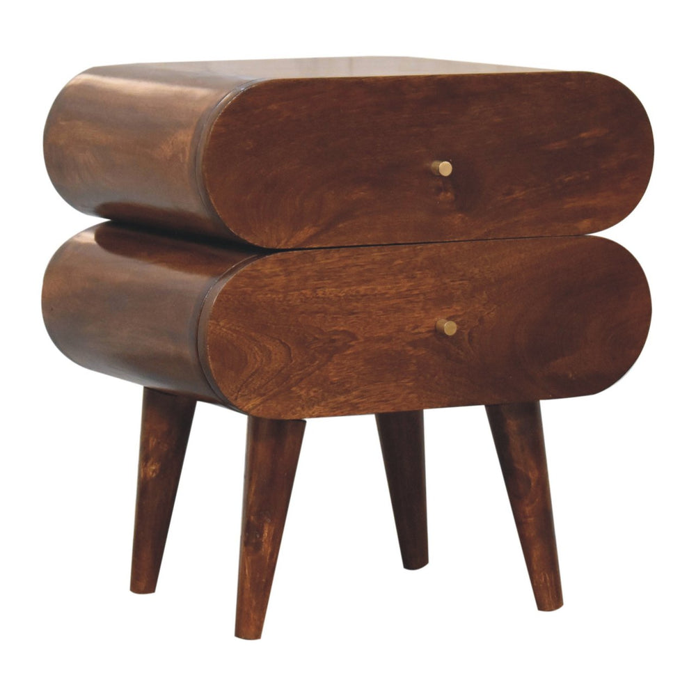 Bubble Chestnut Bedside - Smiddy Furniture