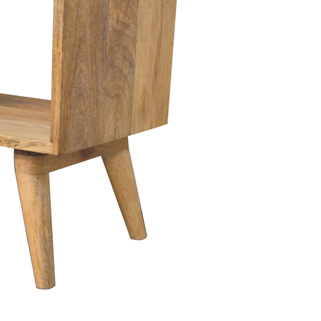 Studded Linen Open Bench - Smiddy Furniture