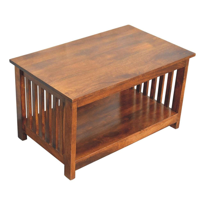 Slatted Chestnut Coffee Table - Smiddy Furniture