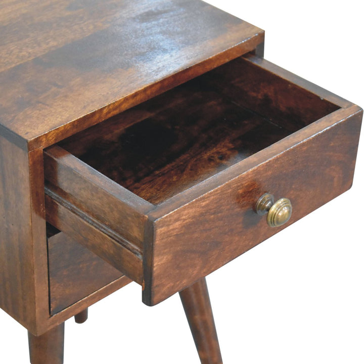 Mini 2 Drawer California Walnut Bedside