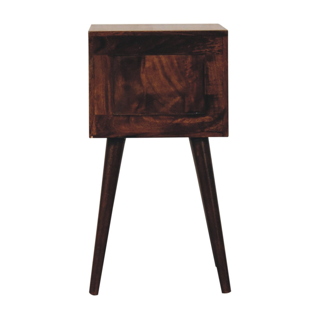 Mini 2 Drawer California Walnut Bedside