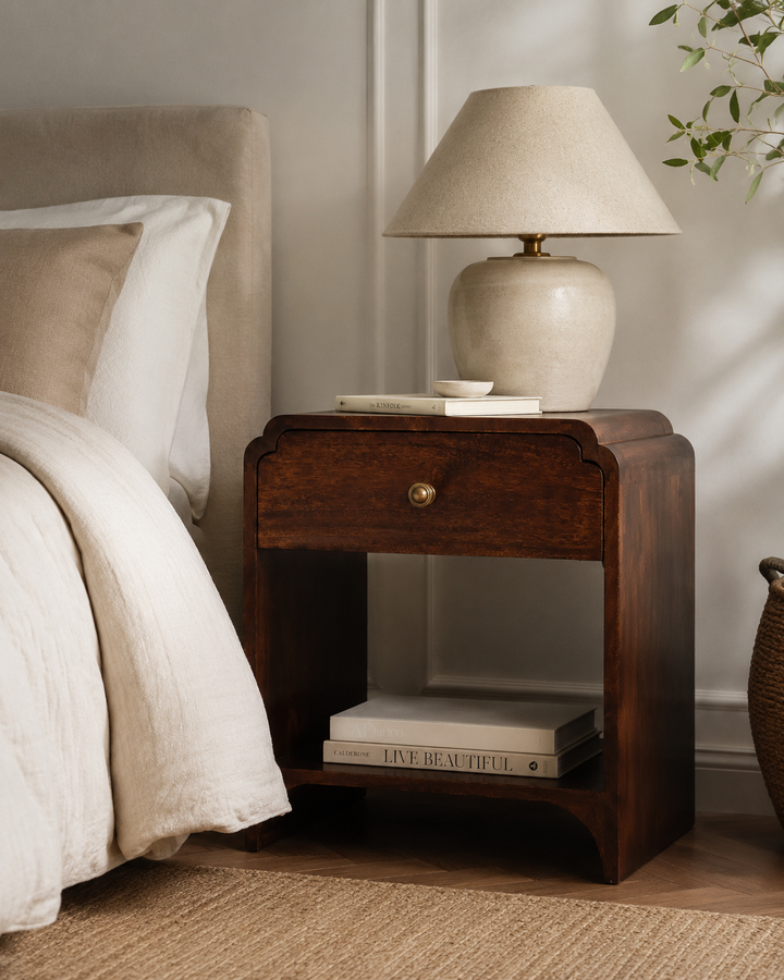 California Walnut Newton Bedside