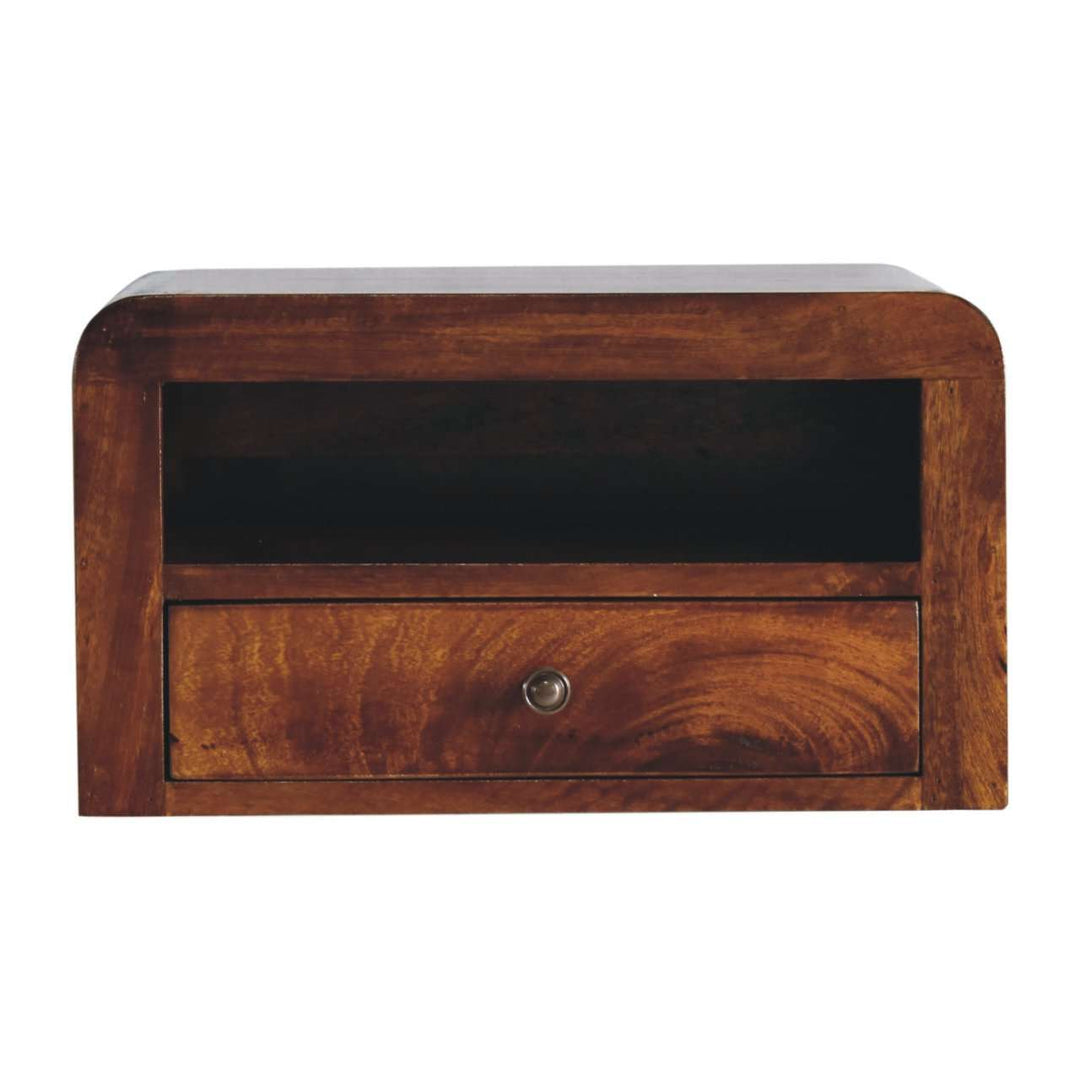 Chunky Chestnut Floating Bedside-Smiddy Furniture