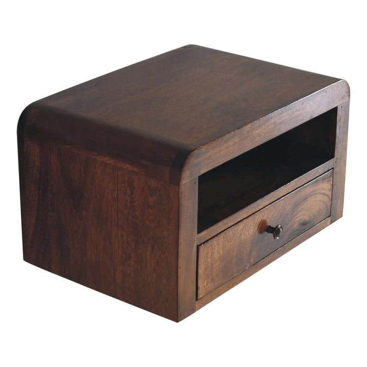 Chunky Chestnut Floating Bedside-Smiddy Furniture