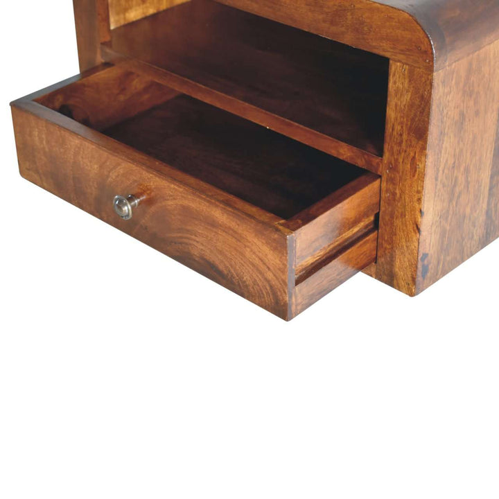Chunky Chestnut Floating Bedside-Smiddy Furniture