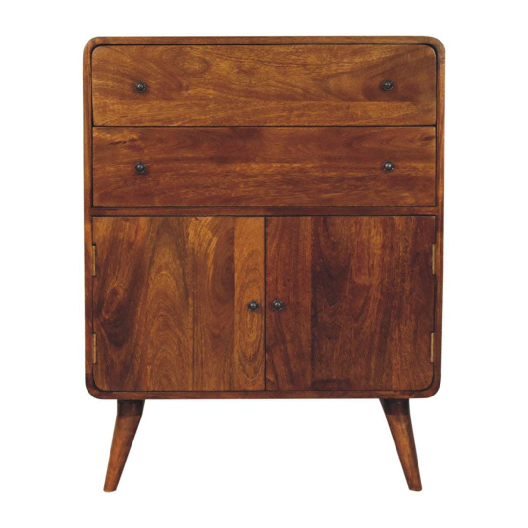 Curved Nordic Charm Cabinet-Smiddy Furniture