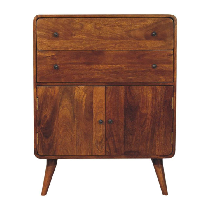 Curved Nordic Charm Cabinet-Smiddy Furniture