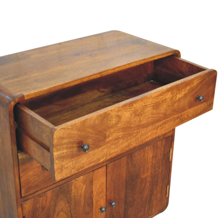 Curved Nordic Charm Cabinet-Smiddy Furniture