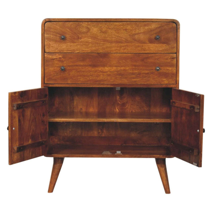 Curved Nordic Charm Cabinet-Smiddy Furniture