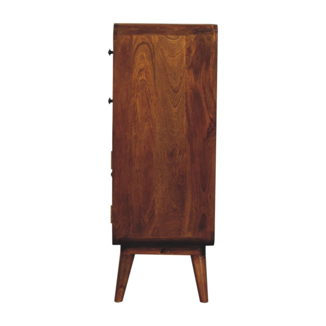 Curved Nordic Charm Cabinet-Smiddy Furniture