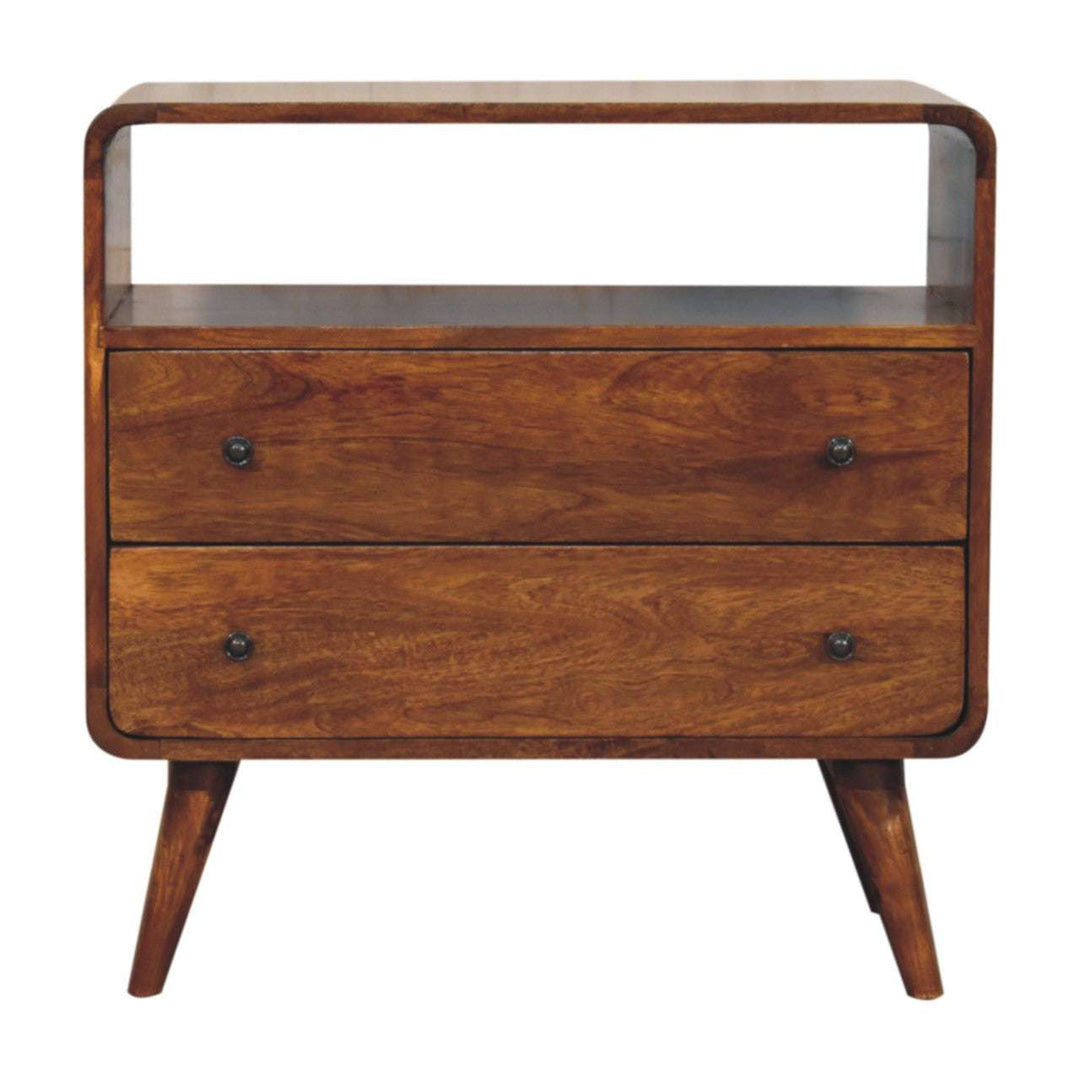 Curved Nordic Charm Console - Smiddy Furniture