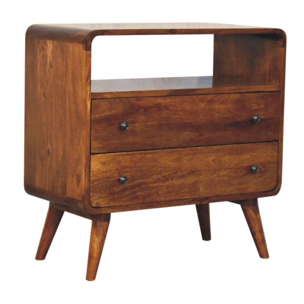 Curved Nordic Charm Console - Smiddy Furniture
