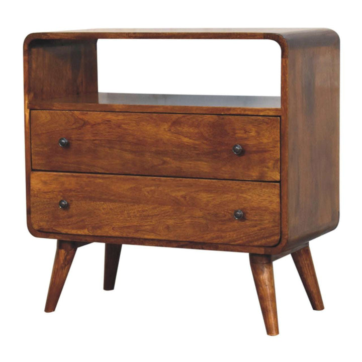 Curved Nordic Charm Console - Smiddy Furniture
