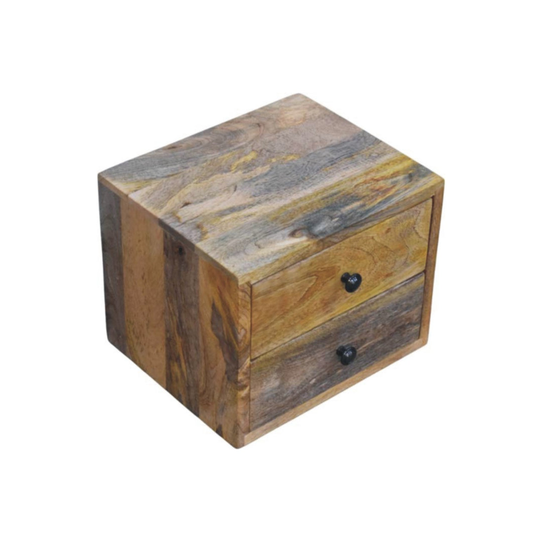 Solis 2 - Drawer Oak - ish Wall Mounted Nightstand - Smiddy Furniture